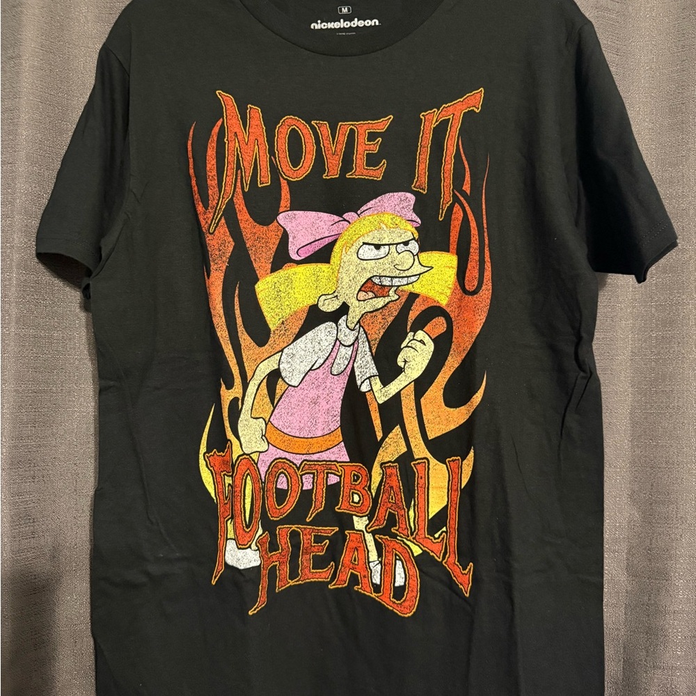 Nickelodeon Black Tee with Orange and Yellow Graphic